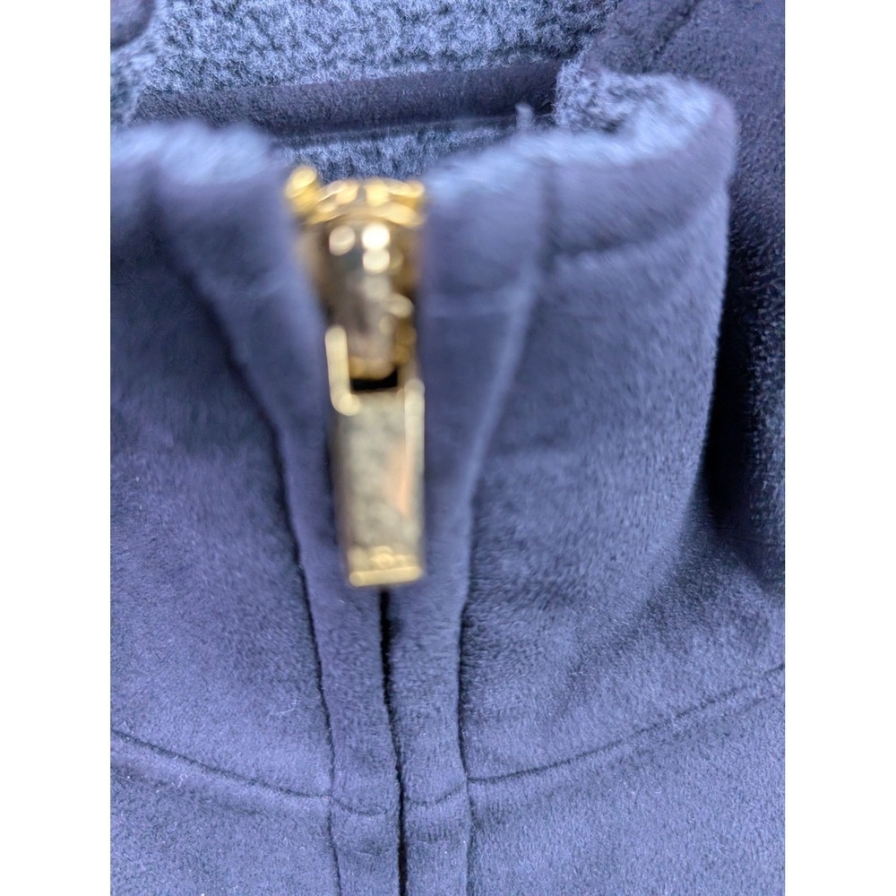 Vintage Ralph Lauren Lauren Full Zip Faux Suede Jacket Womens Large Black Coat - Picture 11 of 15